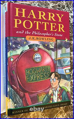 1997 First UK Edition Harry Potter &the Philosopher/Sorcerer's Stone &Extras