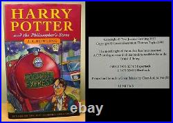 1997 Harry Potter And The Philosopher's Stone BLOOMSBURY First Edition 5th Imp