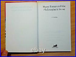 1997 Harry Potter And The Philosopher's Stone BLOOMSBURY First Edition 5th Imp