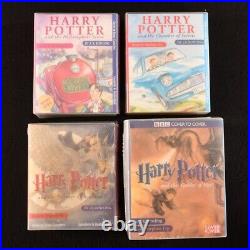 1999-2001 5vol Harry Potter Cassette Tapes Read by Stephen Fry Cover to Cover