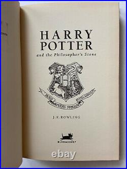 1st 2nd 1999 Harry Potter Philosopher's Stone Deluxe Edition J. K. Rowling UNREAD