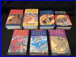 1st Edition, Early & 1st Print U. K. Bloomsbury Harry Potter Set, J. K. Rowling HC