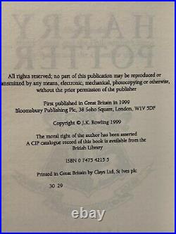 1st Edition, Early & 1st Print U. K. Bloomsbury Harry Potter Set, J. K. Rowling HC