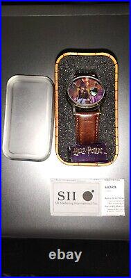 2001 Harry Potter Sorting Hat Wrist Watch SII HC0034 with Tin, Manual