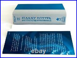 2003 HARRY POTTER&THE ORDER OF THE PHOENIX, J. K. Rowling, First Edition&Printing