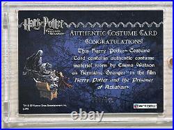 2004 Harry Potter the Prisoner Azkaban Hermione EMMA WATSON #/730 COSTUME Relic