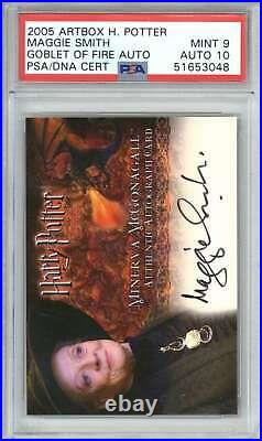 2005 Artbox Harry Potter and the Goblet of Fire Autographs Maggie Smith PSA 9 10