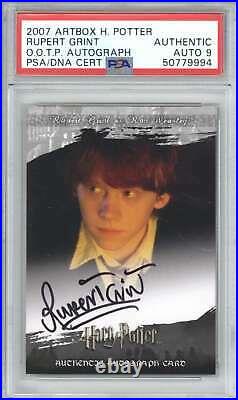 2007 Artbox Harry Potter Rupert Grint Order of the Phoenix Autograph PSA Auto 9