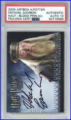 2009 Artbox Harry Potter Michael Gambon Half-Blood Prince Autograph PSA Auto 10