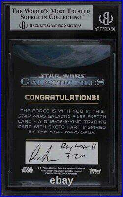 2017 Topps Star Wars Galactic Files Harry Potter Sketch Card 1/1 BAS