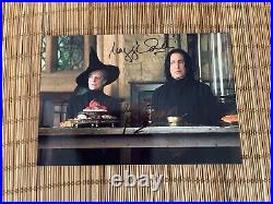 Alan Rickman Michael Gambon Snape Harry Potter autographed photo signed coa