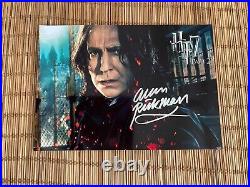Alan Rickman Severus Snape Harry Potter autographed photo signed coa