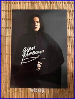 Alan Rickman Severus Snape Harry Potter autographed photo signed coa