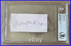 Alan Rickman Signed Autograph Cut Signature BAS Beckett Harry Potter, Die Hard