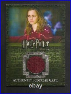Artbox Emma Watson Authentic Screen Worn Costume Card Harry Potter Hermione