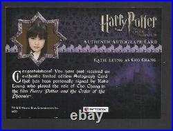 Artbox Katie Leung Cho Chang Harry Potter Order Of The Phoenix Autograph Card
