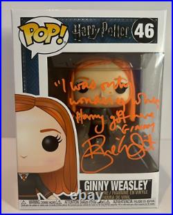 Autographed Bonnie Wright signed Harry Potter Ginny Weasley Pop Funko JSA cert