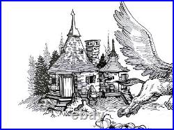 Buckbeak Harry Potter Original Artwork Fan Art Illustration 9x12 Ink Drawing
