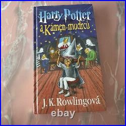 CZECH Translation Harry Potter and the Philosopher's Stone 1st Ed Hardcover