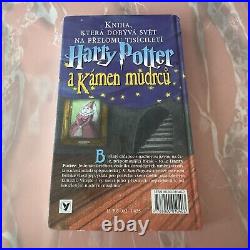 CZECH Translation Harry Potter and the Philosopher's Stone 1st Ed Hardcover