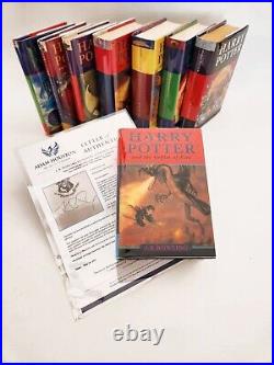 Canadian collection first printings Harry Potter JK Rowling Signed with LOA