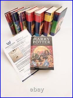 Canadian collection first printings Harry Potter JK Rowling Signed with LOA
