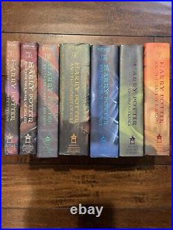 Complete Set of 7 HARRY POTTER Hardcover Books Lot American First Edition