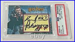 Daniel Radcliffe Harry Potter Signed Custom Cut Auto CARD 1/1 PSA/DNA Slabbed
