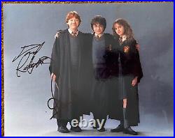 Daniel Radcliffe & Rupert Grint Signed Harry Potter 8x10 photo In Person. Proof