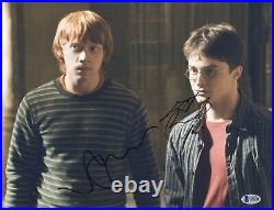 Daniel Radcliffe Rupert Grint Signed Harry Potter Autograph 11x14 Photo Beckett