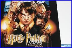 Daniel Radcliffe Signed Harry Potter & Sorcerer's Stone Movie Poster Beckett Coa