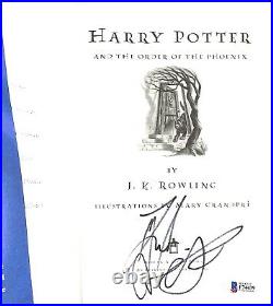 Daniel Radcliffe Signed Harry Potter & The Order Of The Phoenix Book Beckett 3