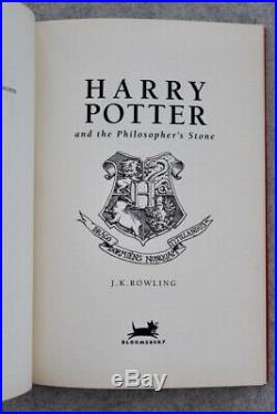 Deluxe 1st Edition/Print UK Version Harry Potter and the Philosophers Stone RARE