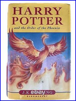 FIRST EDITION Harry Potter and the Order of the Phoenix JK Rowling Hardcover 1st