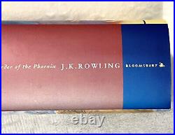 First Edition Harry Potter and the Order of the Phoenix JK Rowling Hardcover 1st