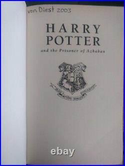 First Edition Harry Potter and the Prisoner of Azkaban 1999 Paperback