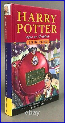 First Irish Edition JK Rowling Harry Potter agus an Órchloch Philosopher's Stone
