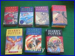Full Set Of 7 Harry Potter Books Rowling Bloomsbury Original All Hardbacks A
