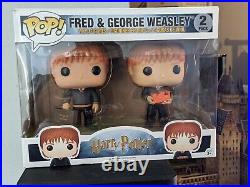 Funko Pop! Vinyl Fred & George Weasley RARE 2 Pack HTF Harry Potter Double Set