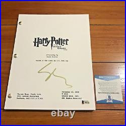 GARY OLDMAN SIGNED HARRY POTTER & THE DEATHLY HALLOWS PART 2 MOVIE SCRIPT with COA