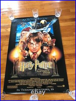 HARRY POTTER AND THE SORCERERS STONE CineMasterpieces ORIGINAL DS MOVIE POSTER
