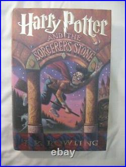 HARRY POTTER AND THE SORCERER'S STONE FIRST AMERICAN EDITION October 1998