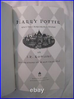 HARRY POTTER AND THE SORCERER'S STONE FIRST AMERICAN EDITION October 1998