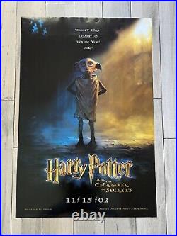 HARRY POTTER & THE CHAMBER OF SECRETS 2002 Adv DS 27x40 US Dobby Movie Poster