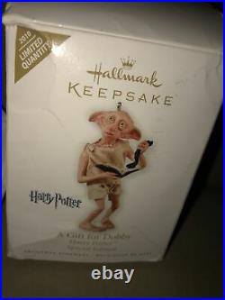 Hallmark A GIFT FOR DOBBY 2010 Harry Potter Keepsake Ornament Special Edition