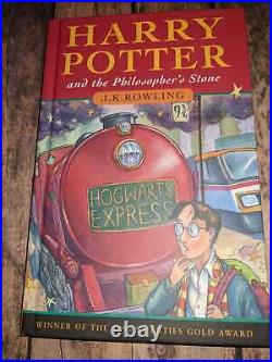 Hard Cover Harry Potter and The Philosopher's with Dust Jacket