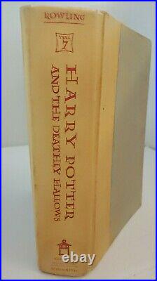 Harry Potter 1st Edition and the Deathly Hallows J K Rowling Great Condition