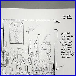 Harry Potter (2001) Production Used Storyboard, Diagon Alley Owl Emporium