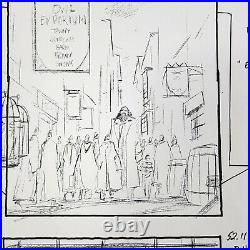 Harry Potter (2001) Production Used Storyboard, Diagon Alley Owl Emporium