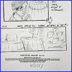 Harry Potter (2001) Production Used Storyboard, Hagrid Looks Down on Harry